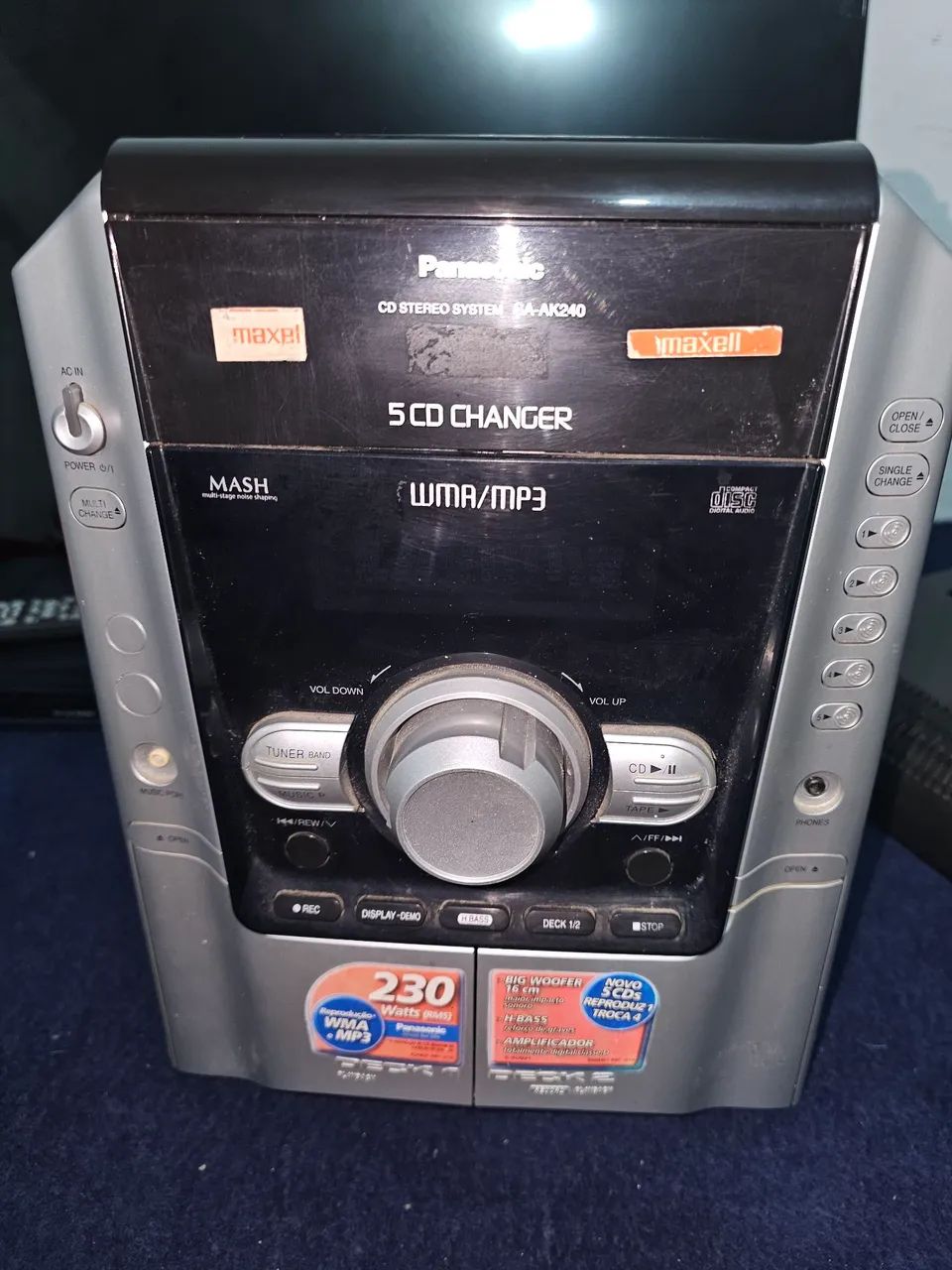Mini system Panasonic no estado