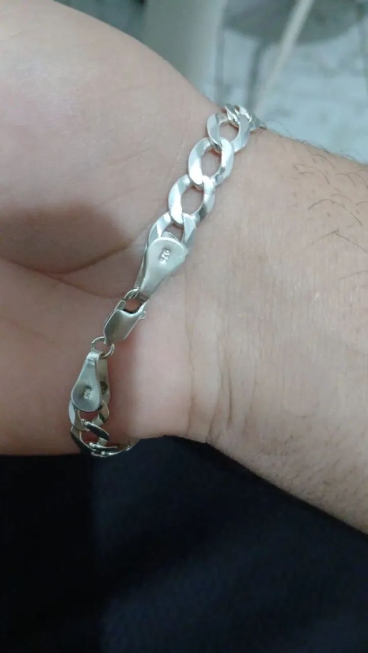 Pulseira de prata 925 - Foto 3