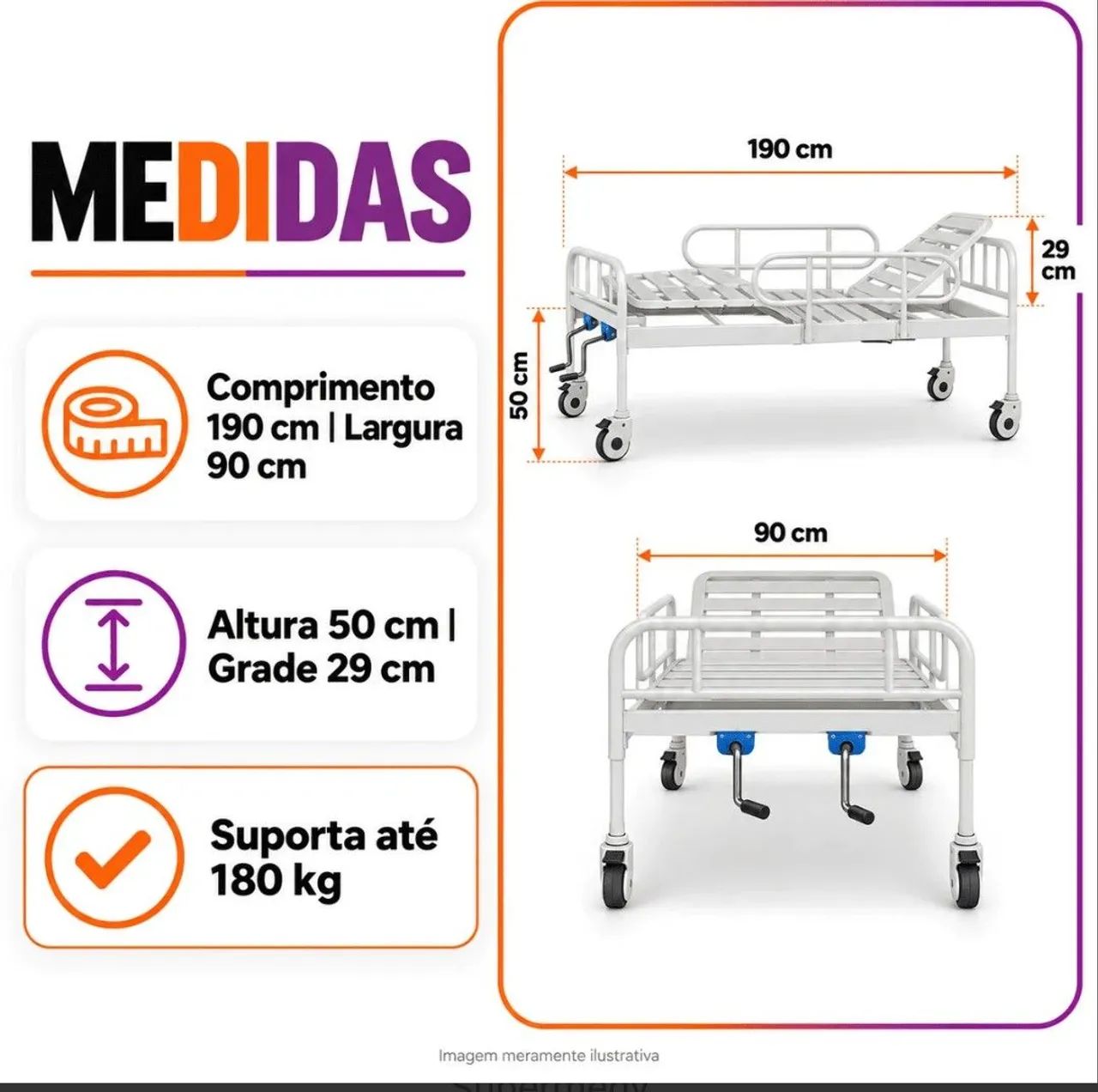 Cama hospitalar  - Foto 3