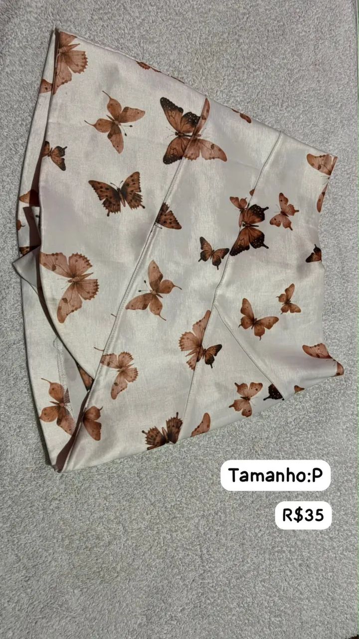 short e saia semi novos em ótimo estado 