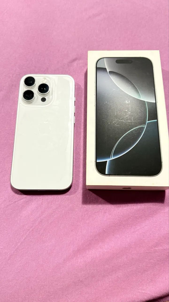 iPhone 16 Pro 128gb white Titanium bateria em 89% - Foto 2