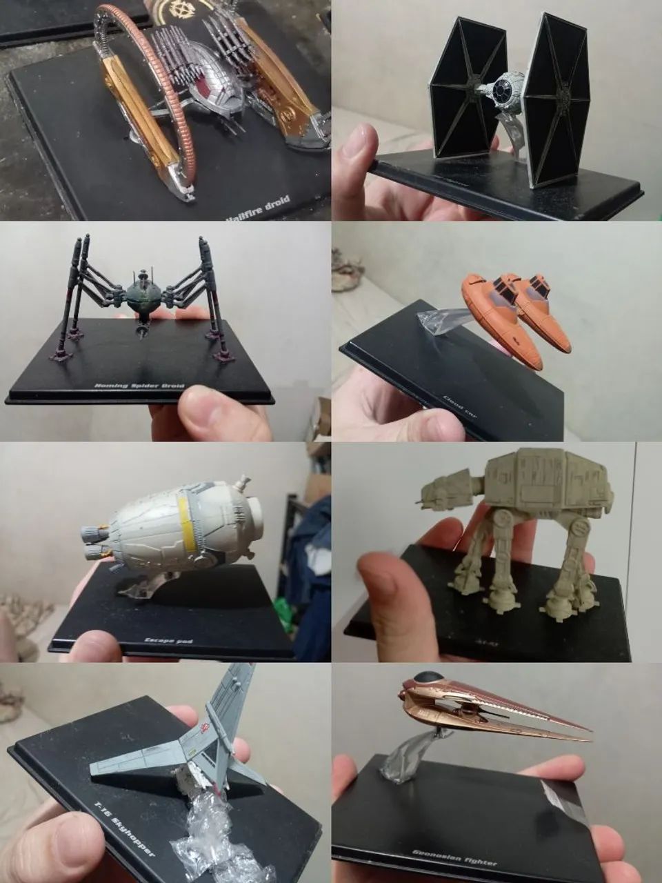 Star Wars Naves planeta deagostini sem acrílico 50 R$