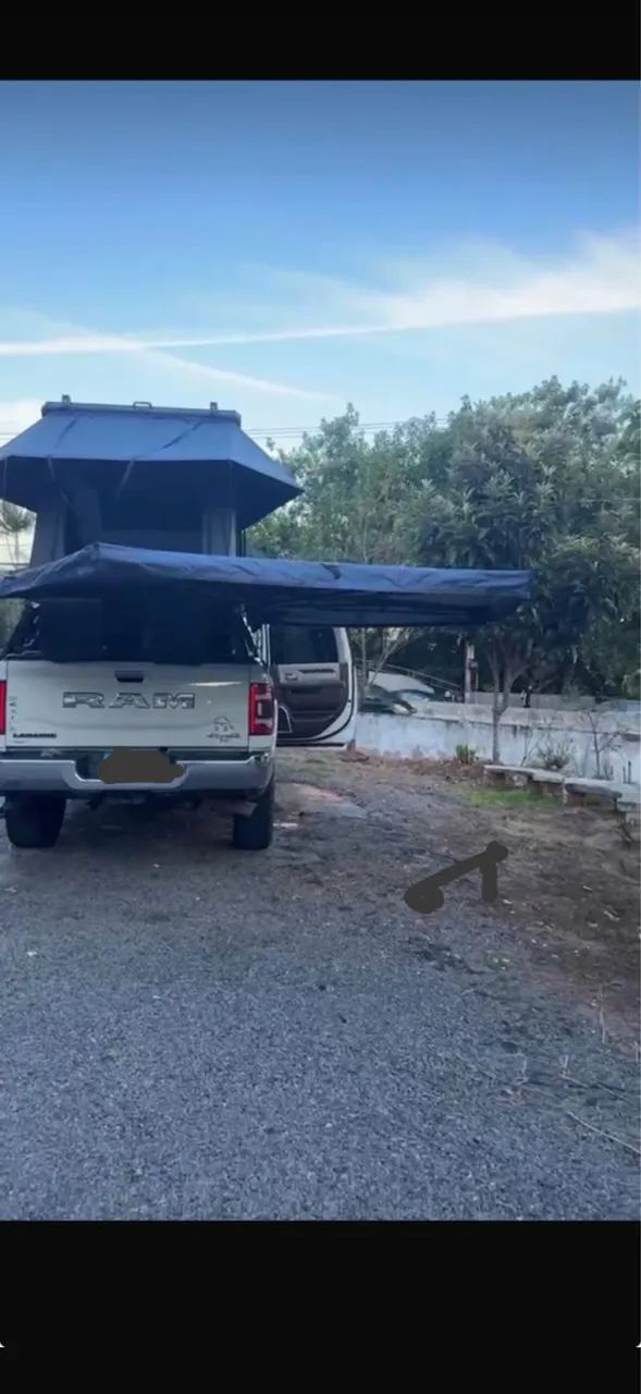 barraca de alumínio + rack e plataforma para ram 2.500 e 3.500 - Foto 3