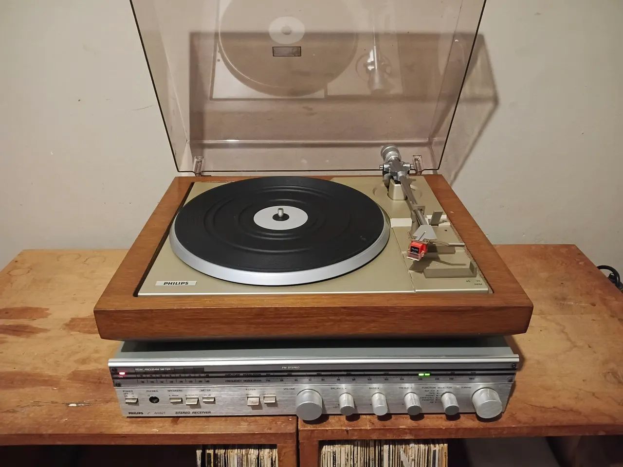 Conjunto philips toca disco e receiver  - Foto 3