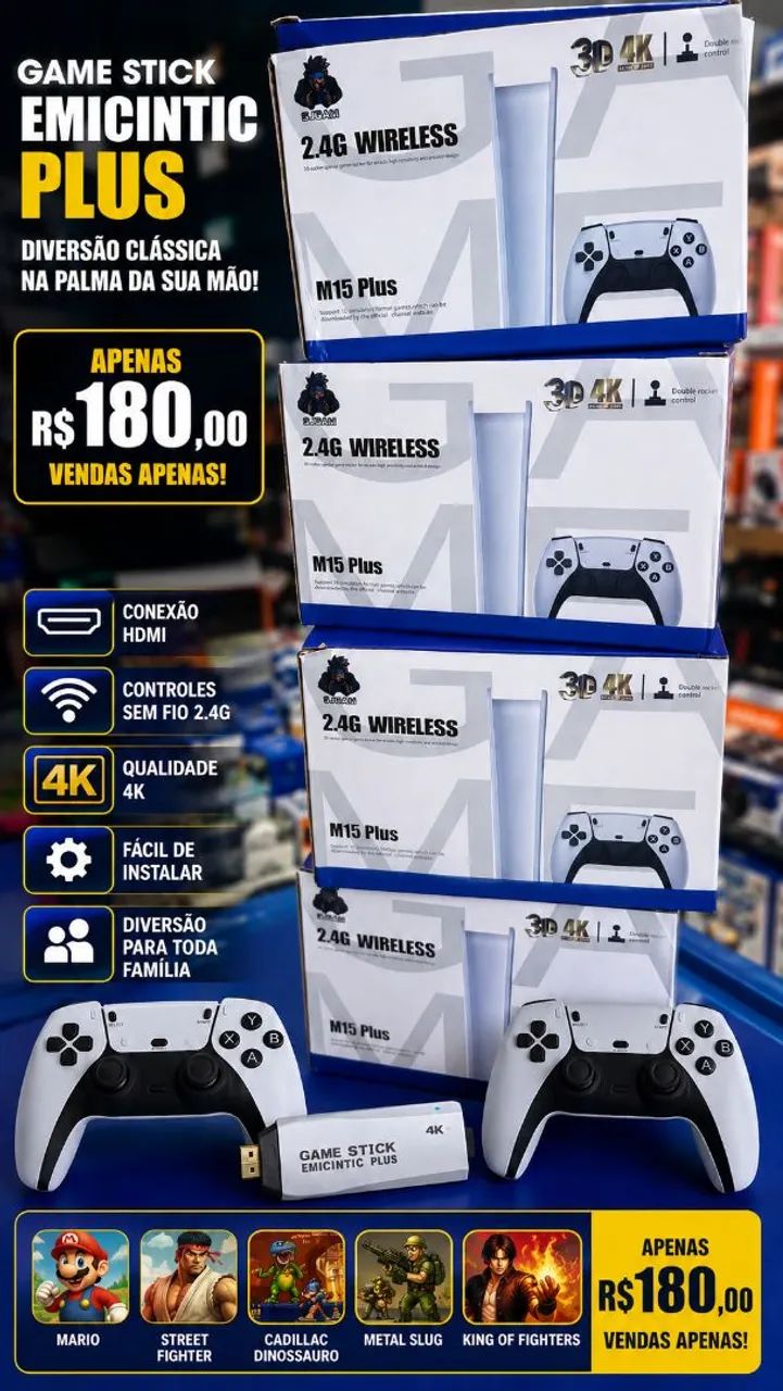 Game Stick m15 promoção  - Foto 3