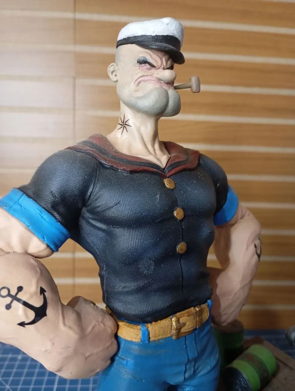 Popeye o marinheiro estatua 3d  - Foto 3