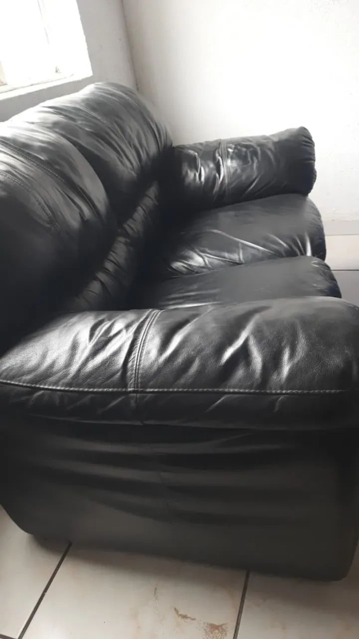 Sofá de 2 lugares em couro legítimo  - Foto 5