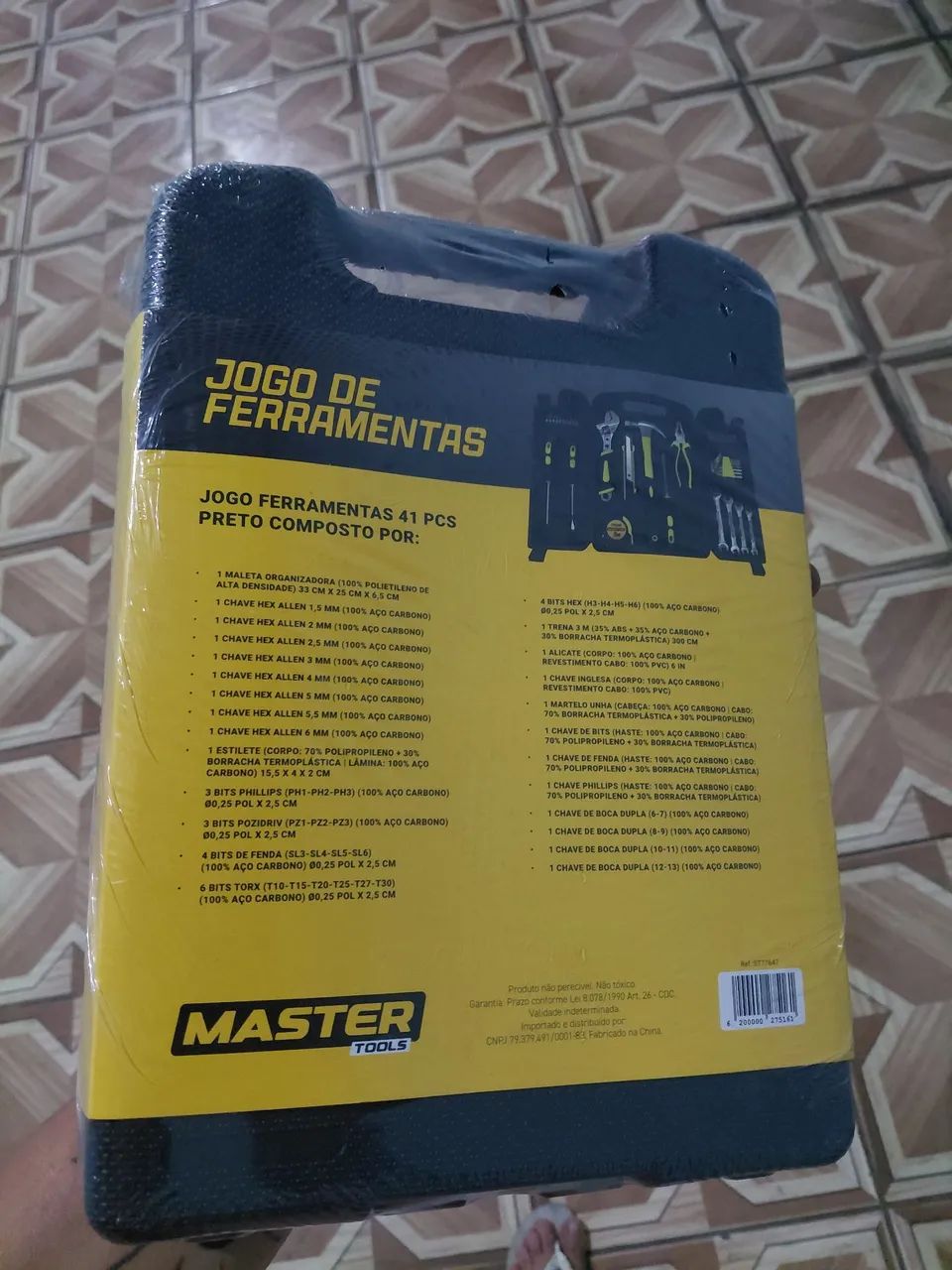 Caixa de ferramentas 41 peças master tools - Ferramentas de