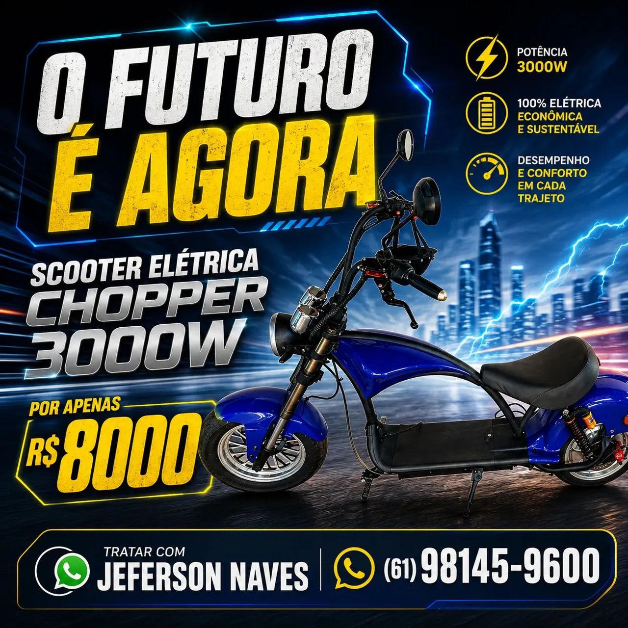 Scooter Voltz 3000W  - Foto 5