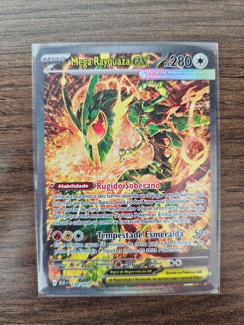 Carta Pokemon Mega Rayquaza ex SAR - Foto 3