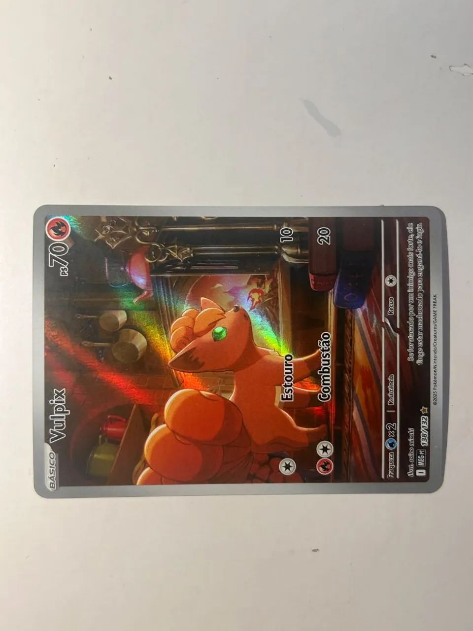 Carta de pokémon do vulpix - Foto 3