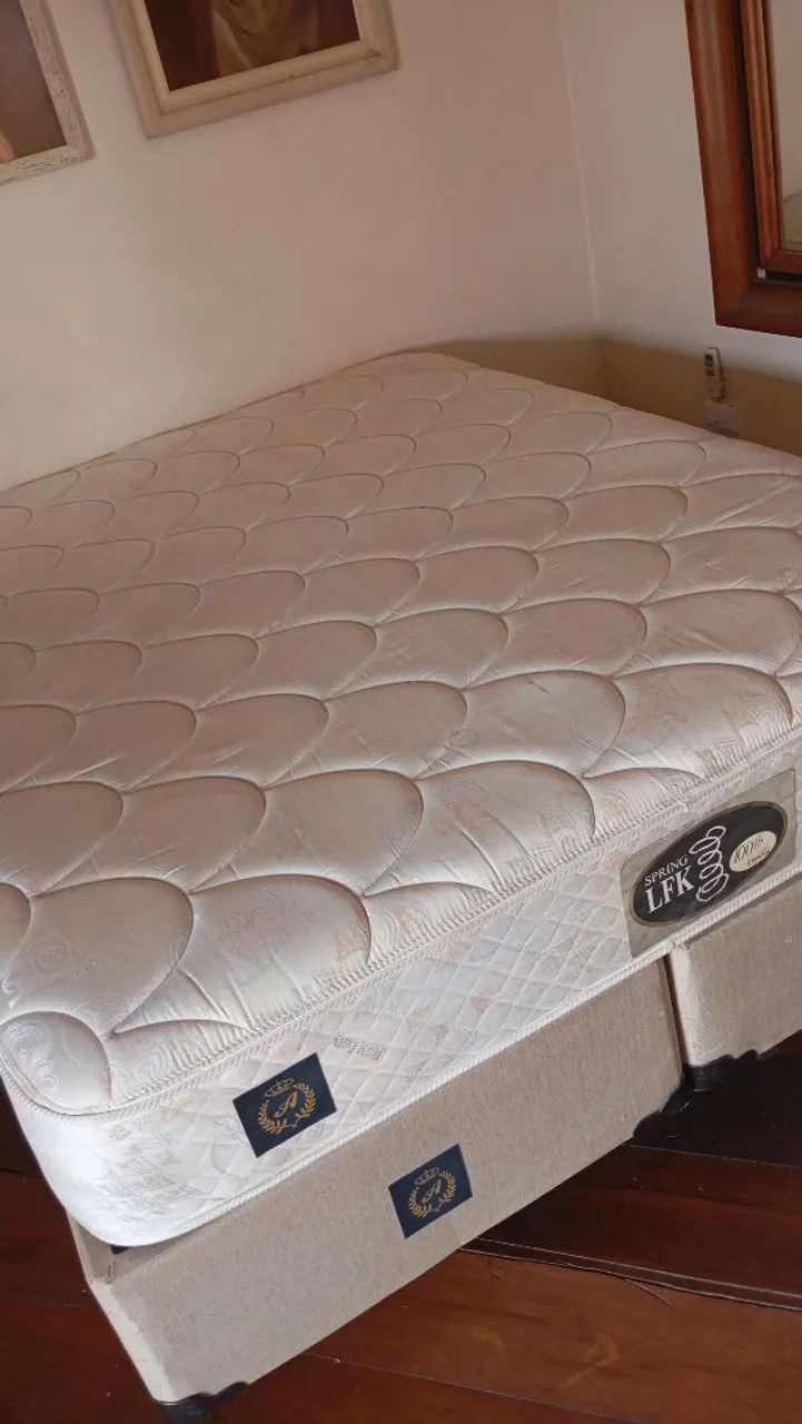 Cama box Queen completa frete grátis  - Foto 3