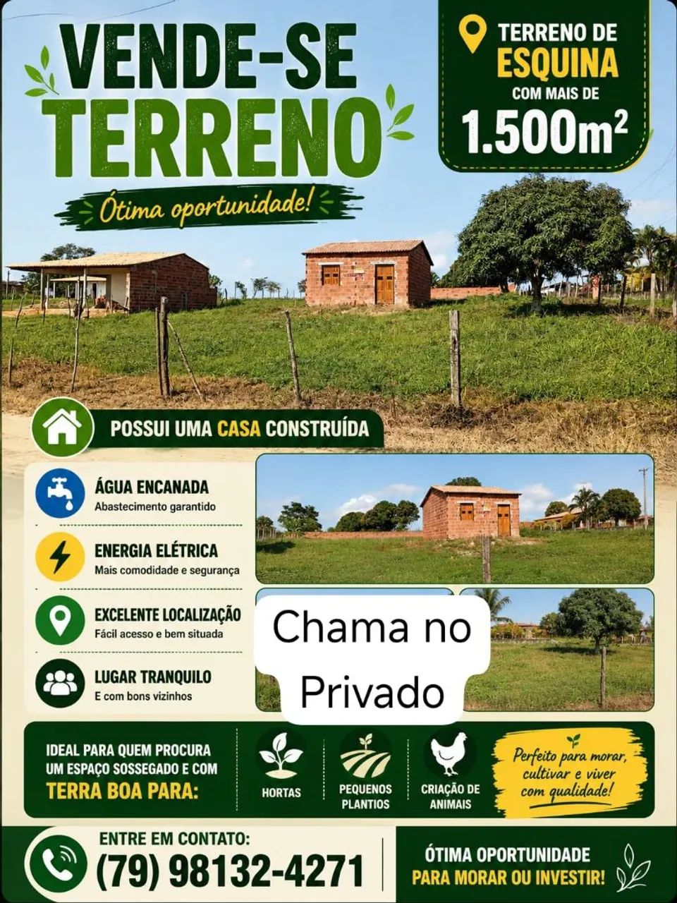 Vendo terreno no povoado Curralinho 