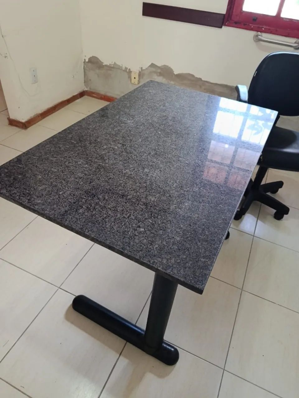 Mesa de trabalho tampo de granito - Foto 5