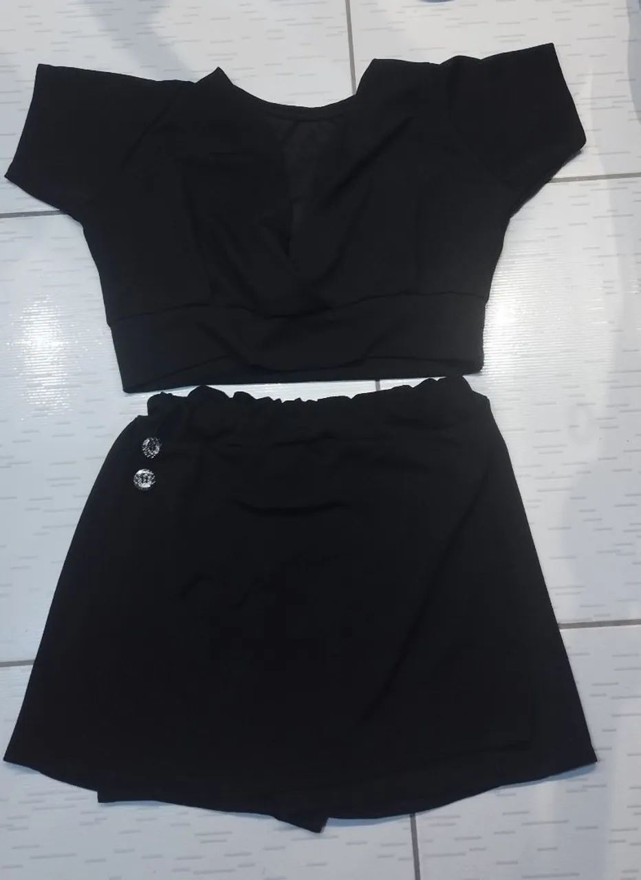 Cropped e short tamanho G1