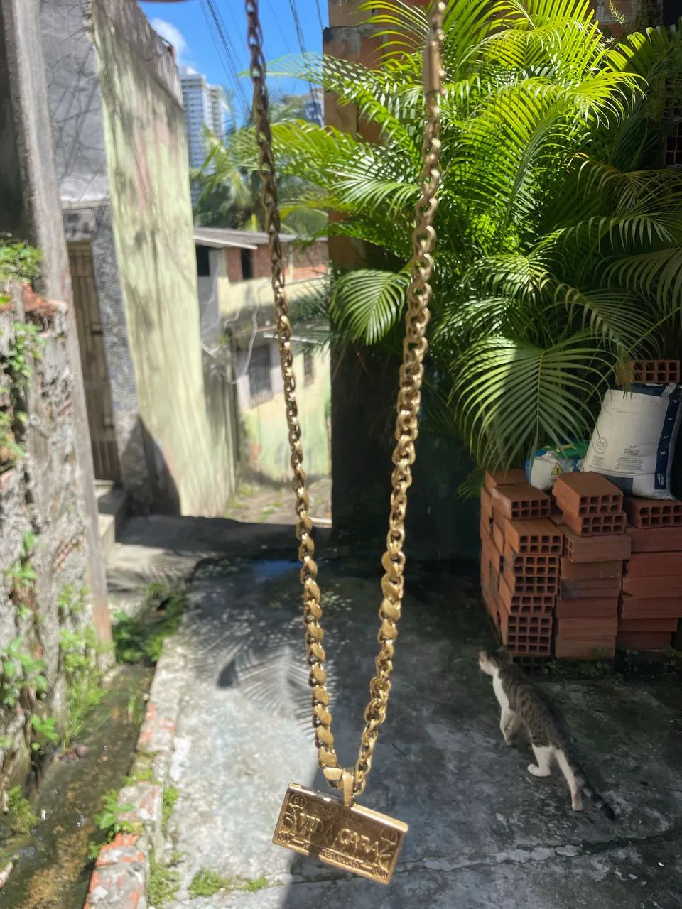 Vendo corrente moeda antiga, com pingete vida cara do orochi - Foto 3