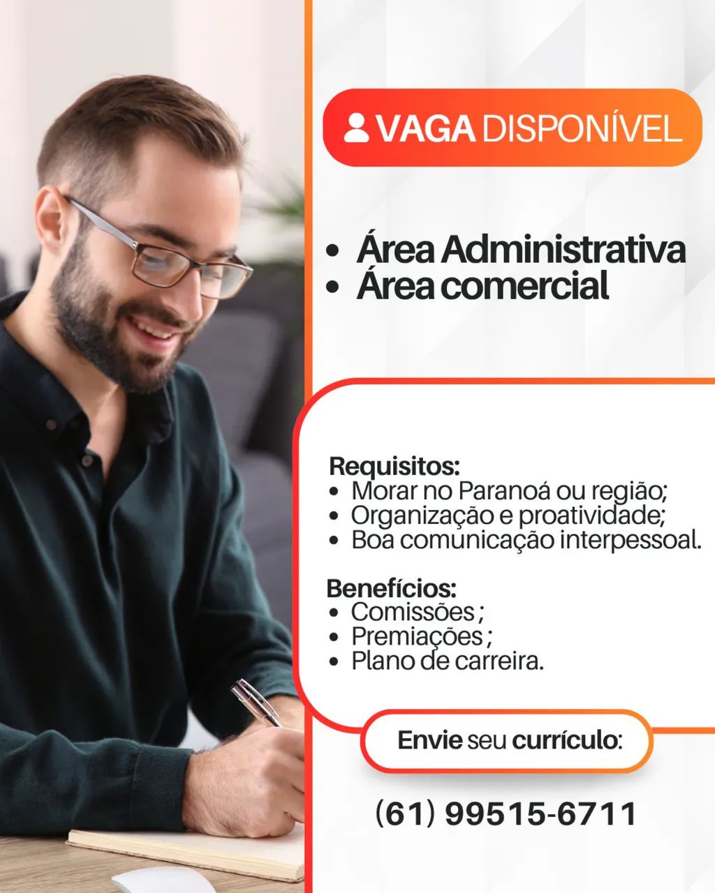 Vaga de emprego Paranoá