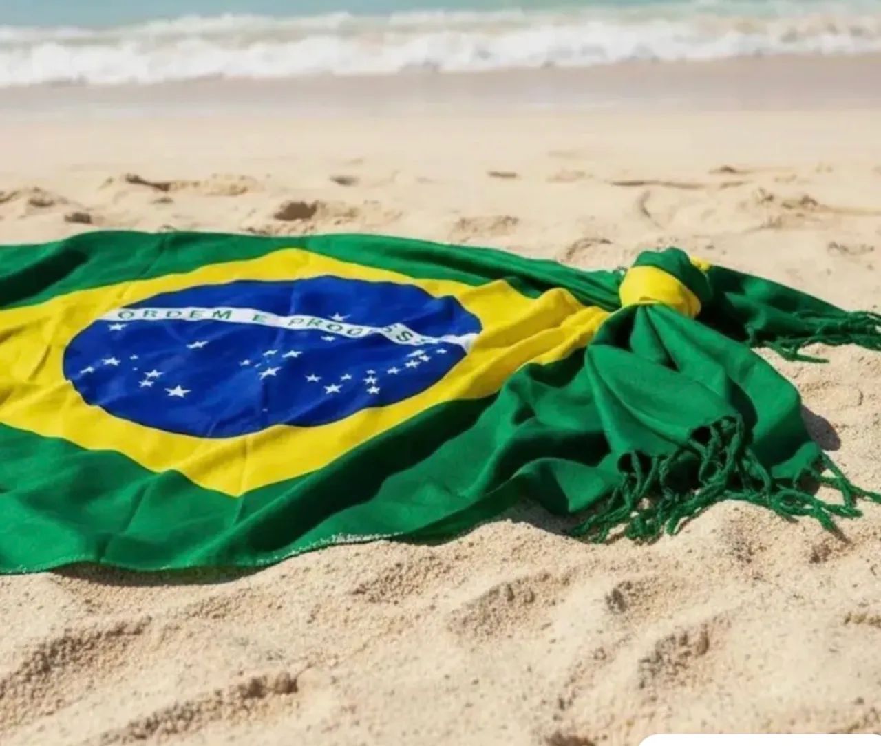 Canga estampa Brasil - Bandeira do Brasil - Foto 3
