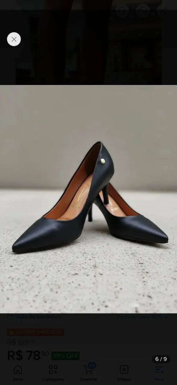 Scarpin Vizzano n.39