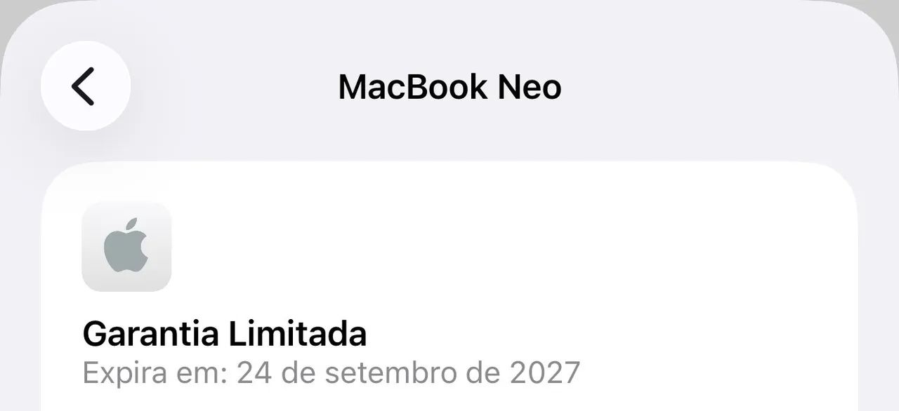 MacBook Neo garantia Apple  - Foto 3