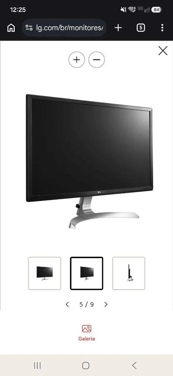 Monitor 27" LG Flatron 27UD59-B - Seminovo com Suporte - Foto 2