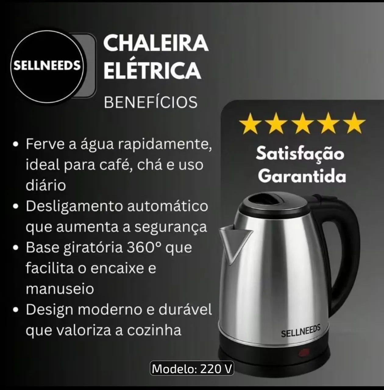 Chaleira elétrica 