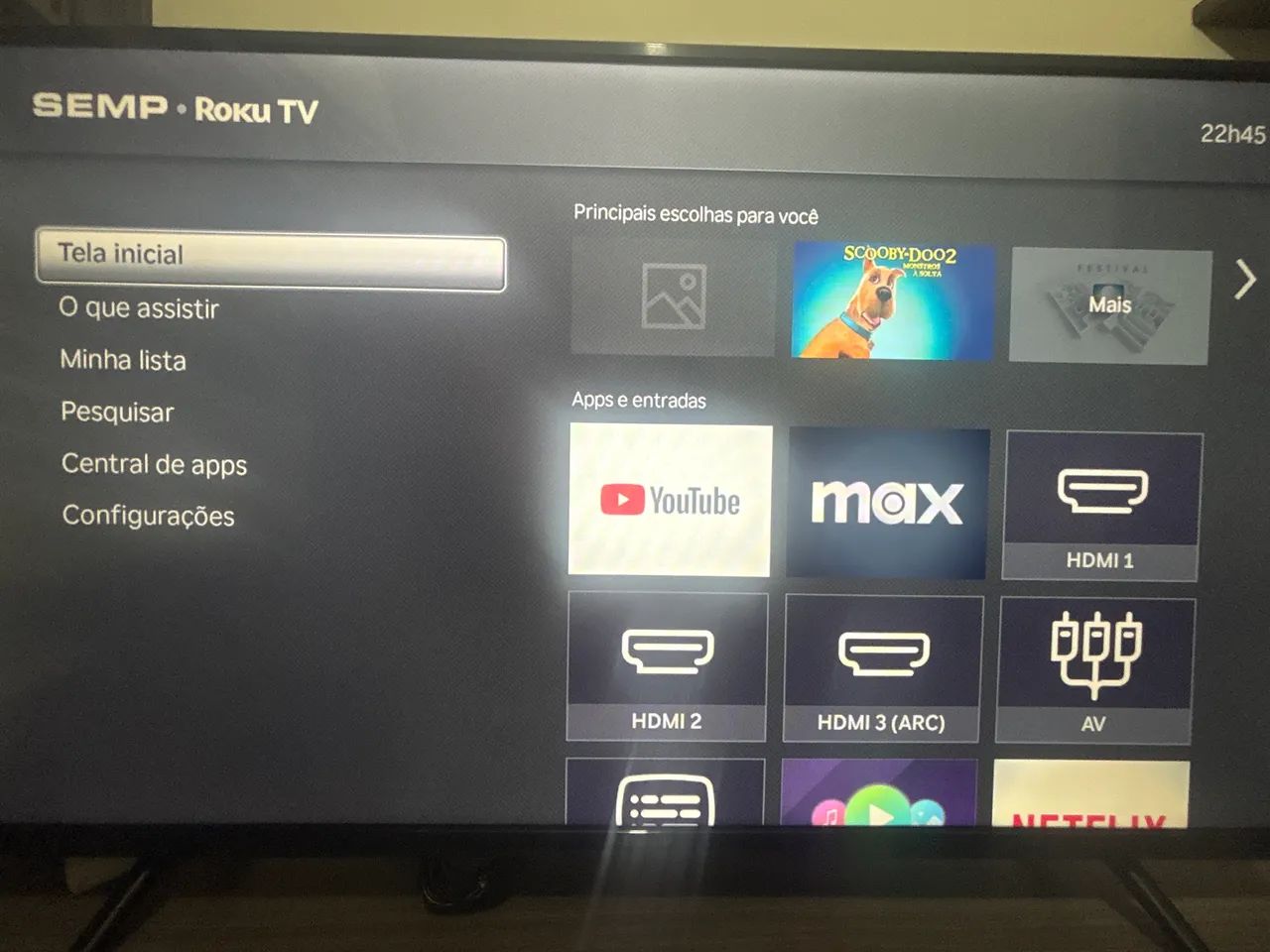 TELEVISÃO Smart TV 32 Polegadas com Roku