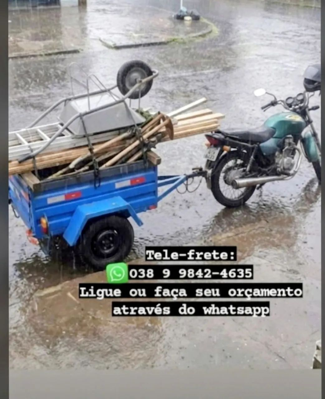 Fretes Carretinha Moto - Foto 2
