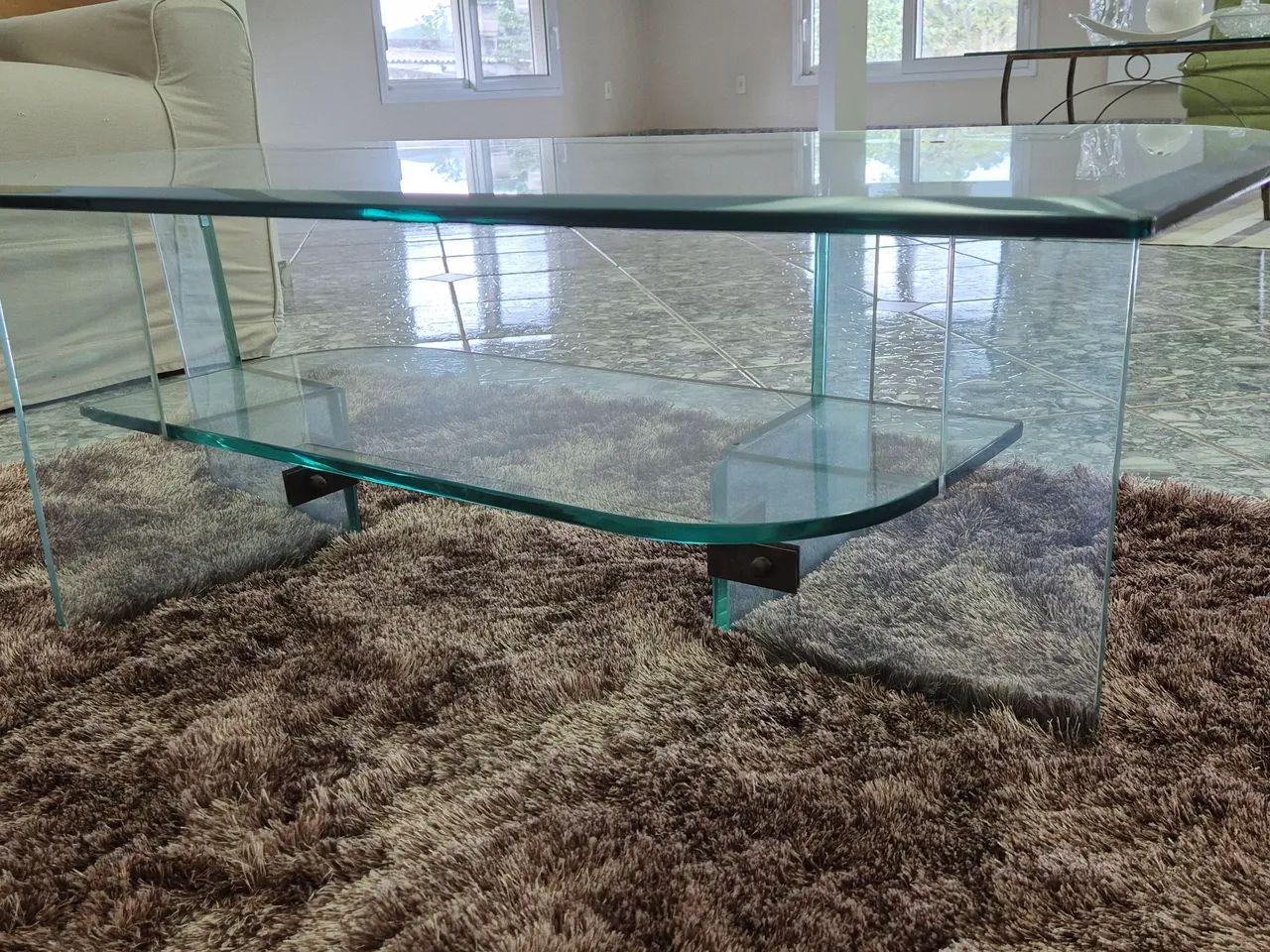 Mesa de centro - assimétrica de vidro - Foto 4