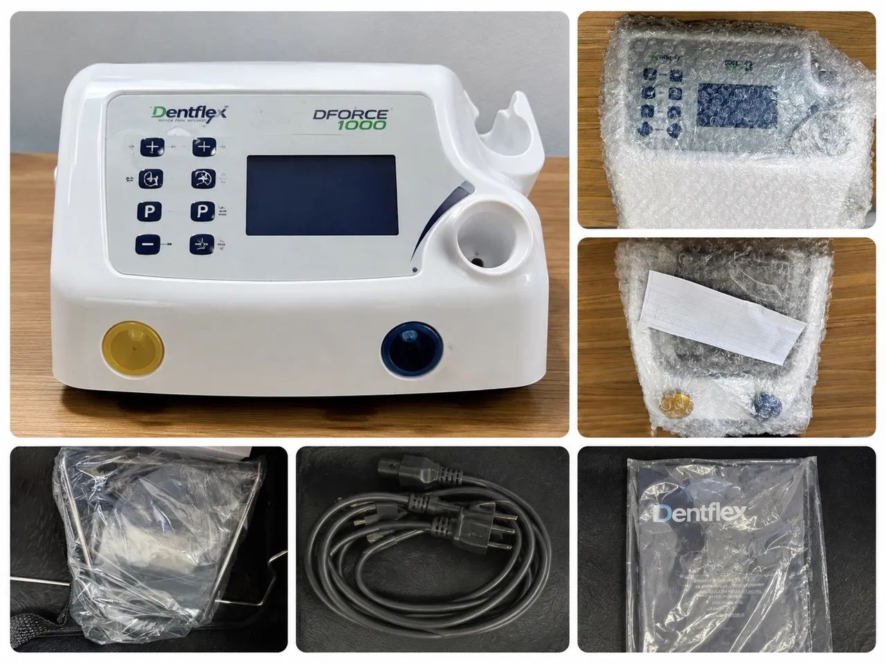 MOTOR IMPLANTE DENTFLEX DFORCE 1000 + Contra angulo - NOVO E LACRADO - Foto 2