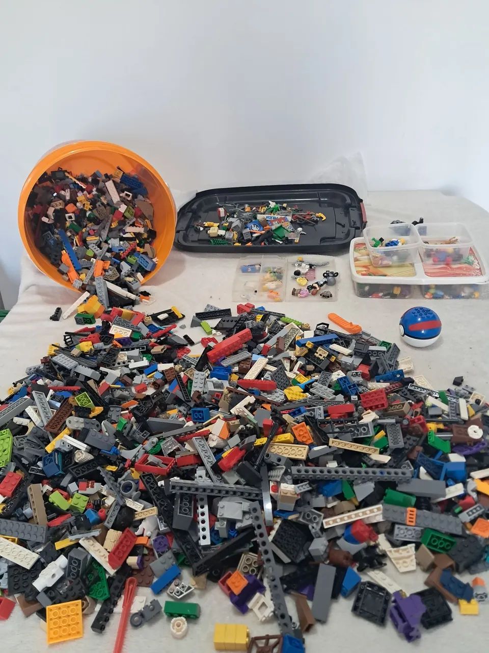 7kg de peças do Lego Original vários Sets Ninjago, Marvel, DC