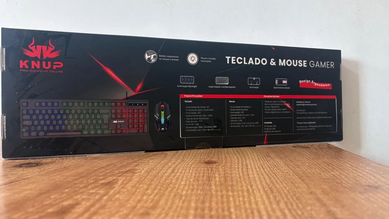 Kit Teclado e Mouse Gamer RGB - Foto 2