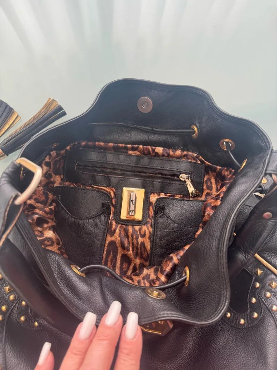 Bolsa Carmen steffens couro legítimo  - Foto 3