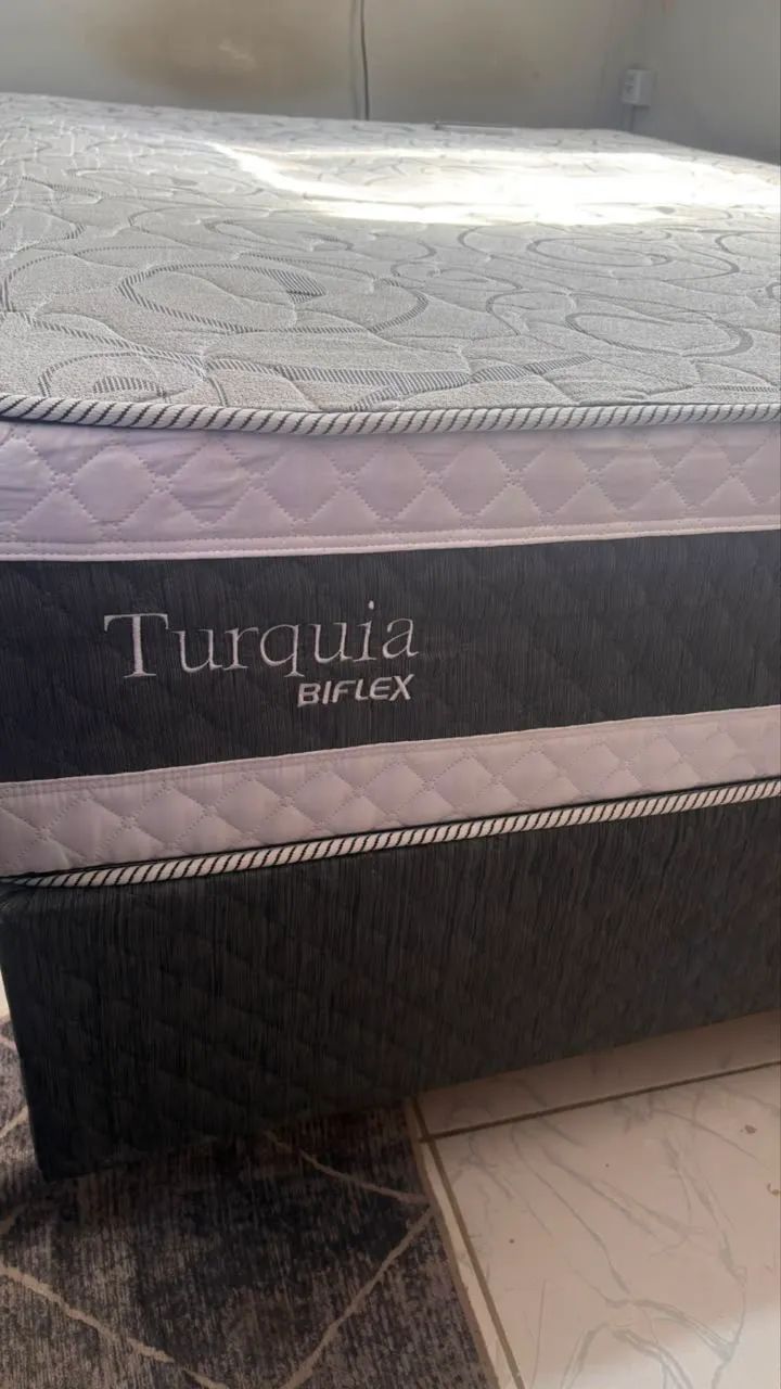 Cama Biflex Turquia (colchão e box) D-26 - Foto 4