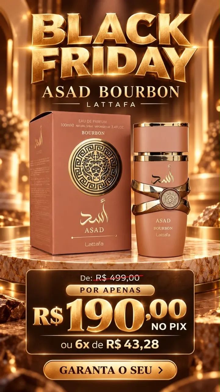Perfume Asad Bourbon Lattafa 100ml