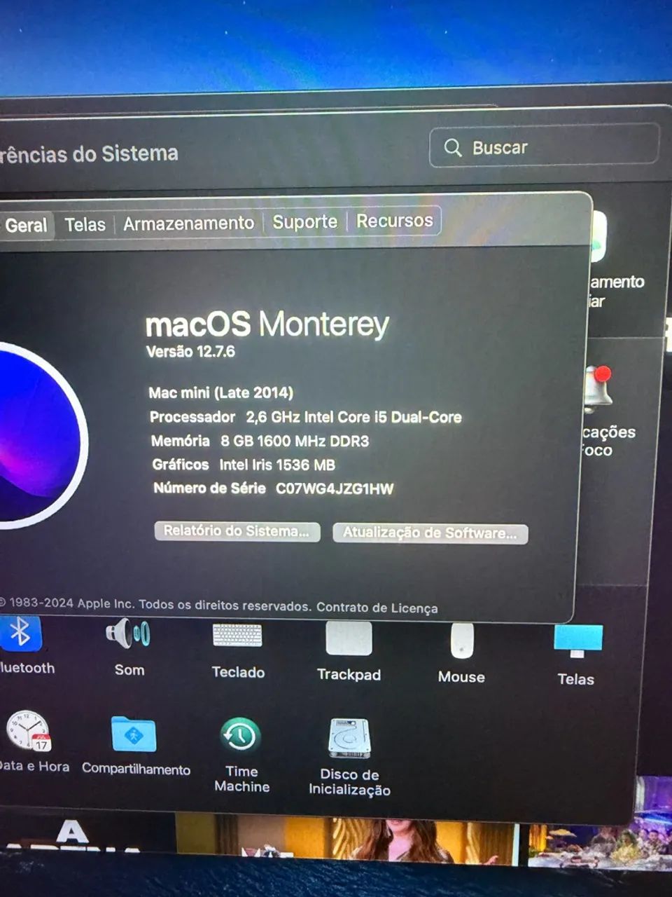 Mac mini Late 2014 - Intel Core i5 2.6GHz, 8GB RAM, SSD 120GB - Funcionando - Foto 2