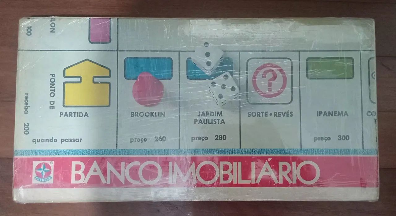 Banco imobiliário original fabricado em 1980
