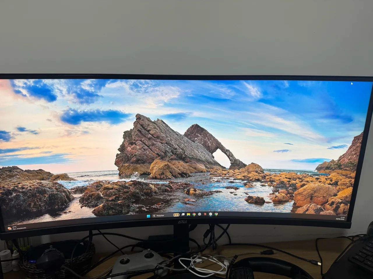Monitor Gamer Curvo 38 Polegadas Full HD Ultrawide 1ms 75hz - Foto 2