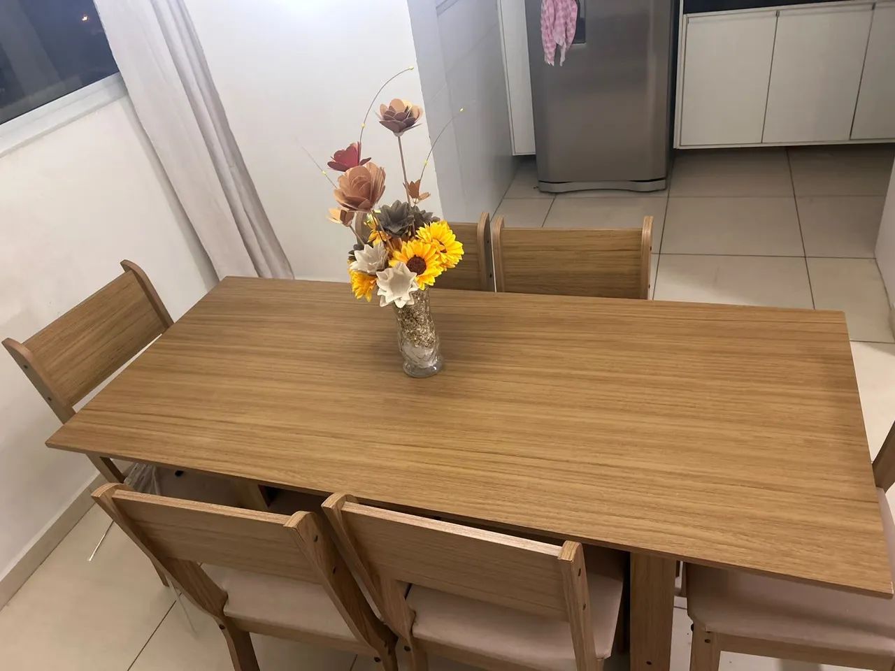 Mesa de 6 cadeiras Mdf - Foto 2
