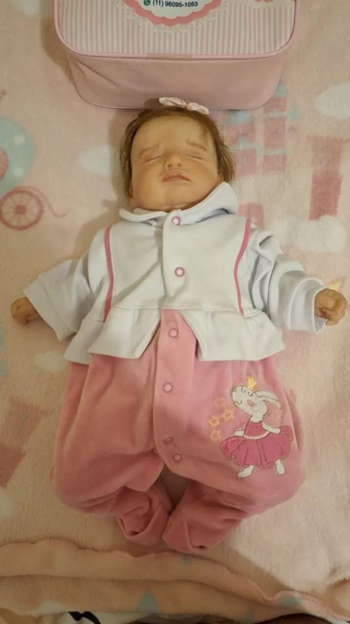 Bebe reborn Rosalie original (com kit)