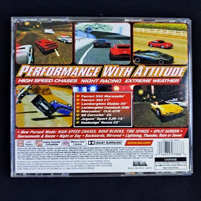 Need For Speed 3 Hot Pursuit Completo Playstation 1 Original. PS Americano - Faço Envio  - Foto 2