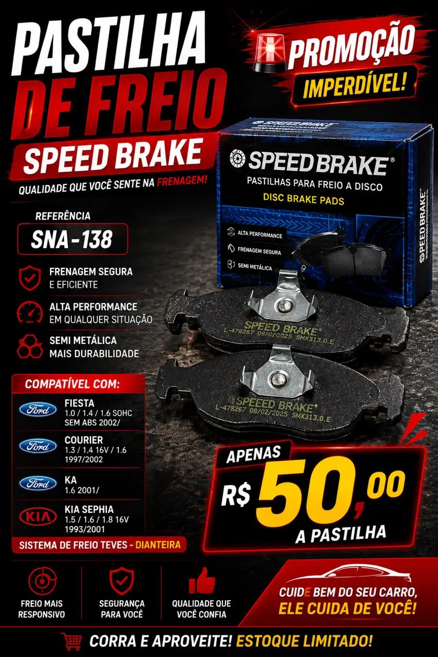 Pastilha de freio Ford