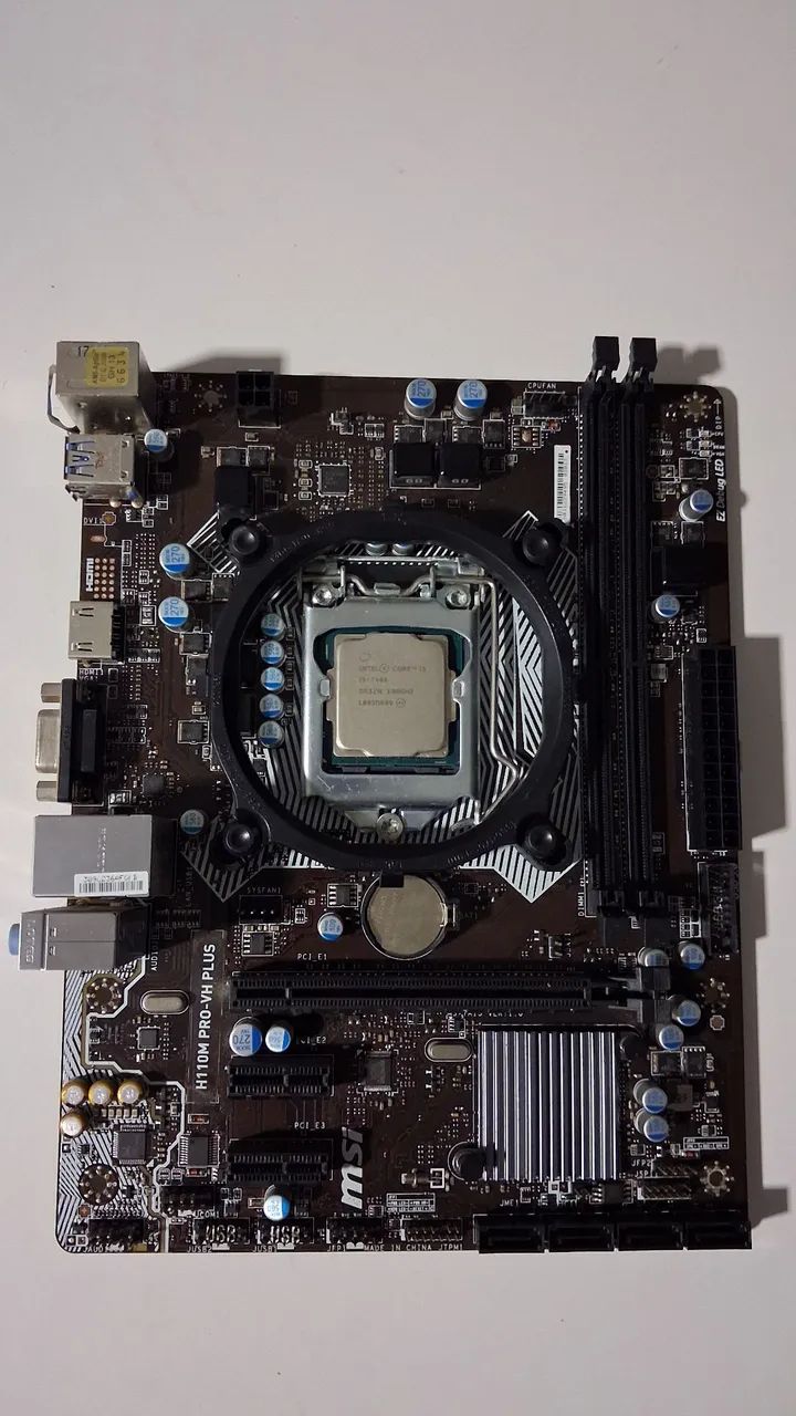 Placa mãe Intel + processador  I5 7400