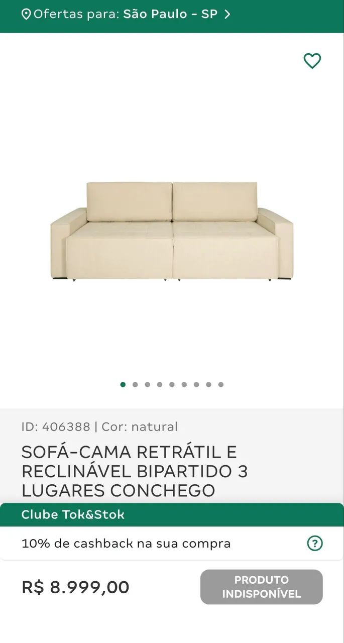 Sofá Cama Tok Stok - Foto 4