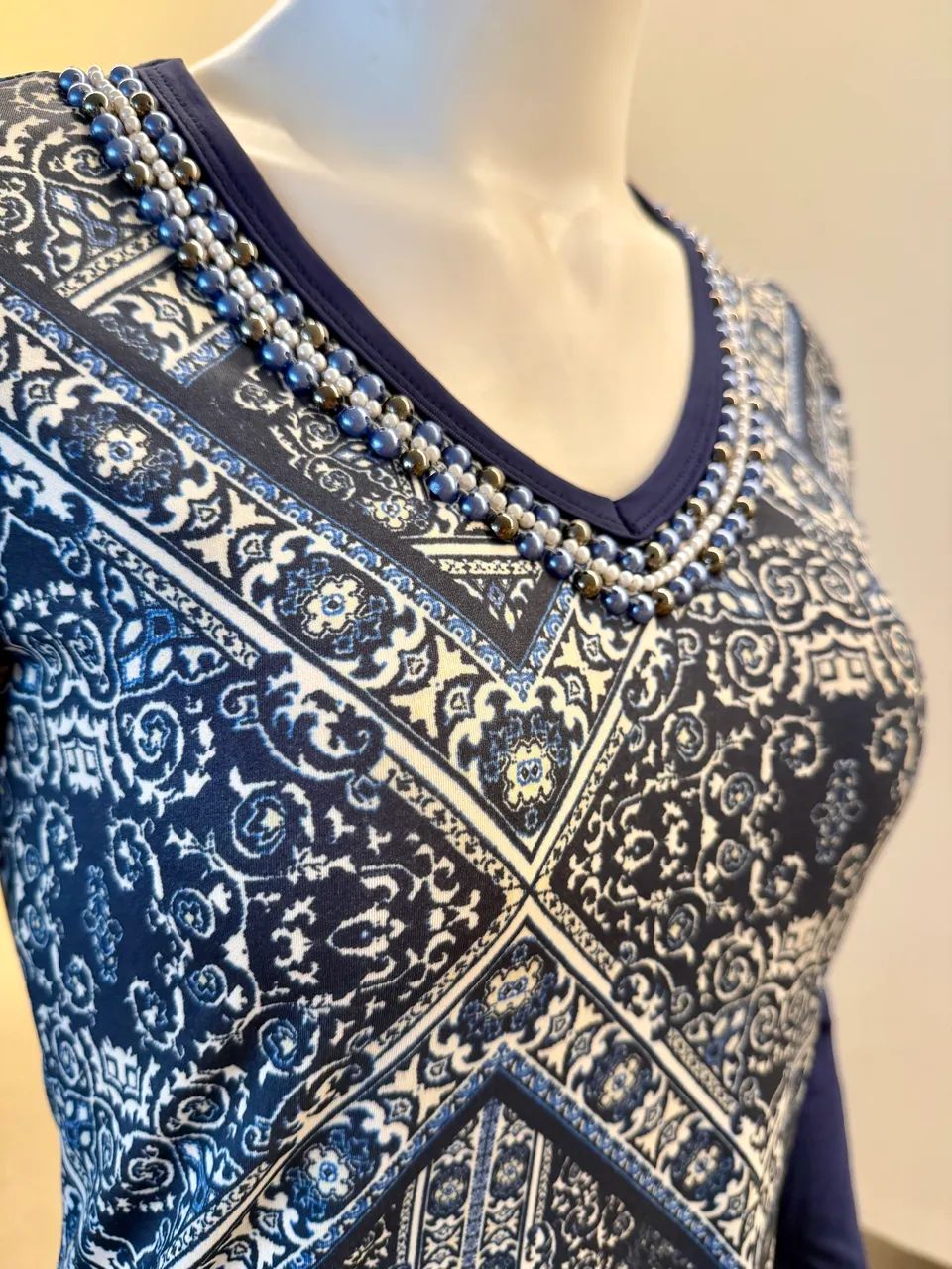 Vestido curto Azul - Foto 4