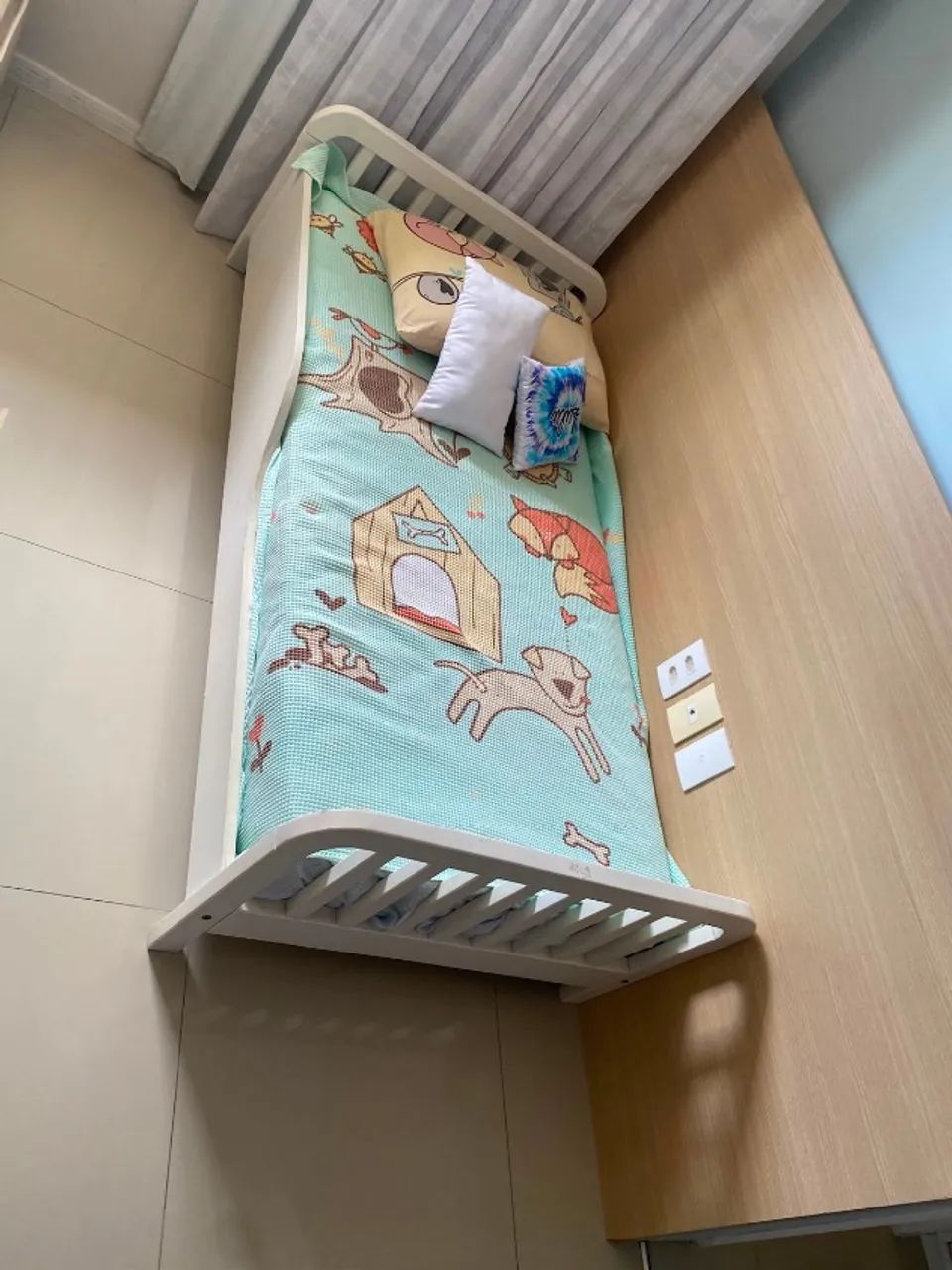 CAMA INFANTIL TOKSTOK LUA 78CM BRANCA