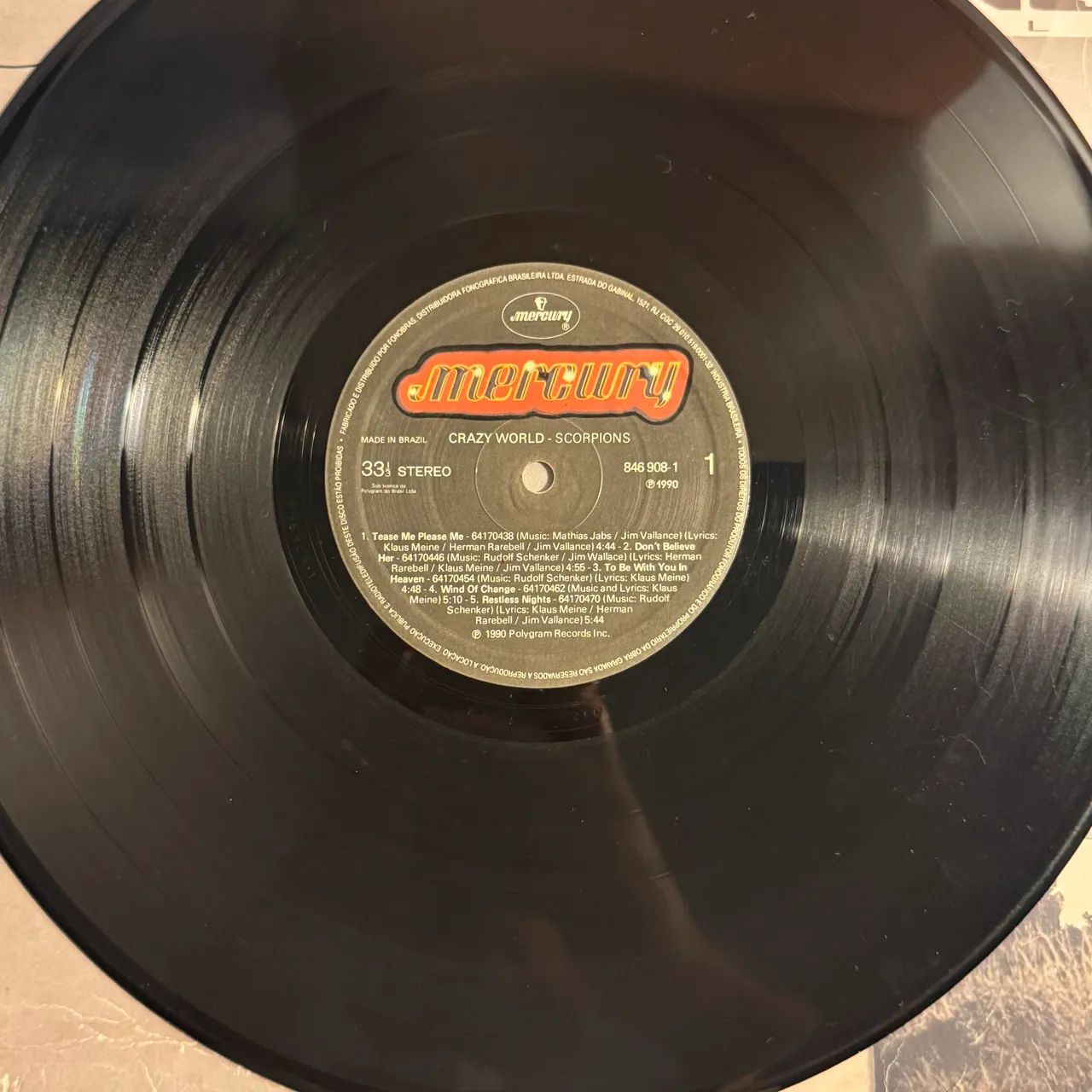 LP VINIL SCORPIONS - CRAZY WORLD - Foto 4