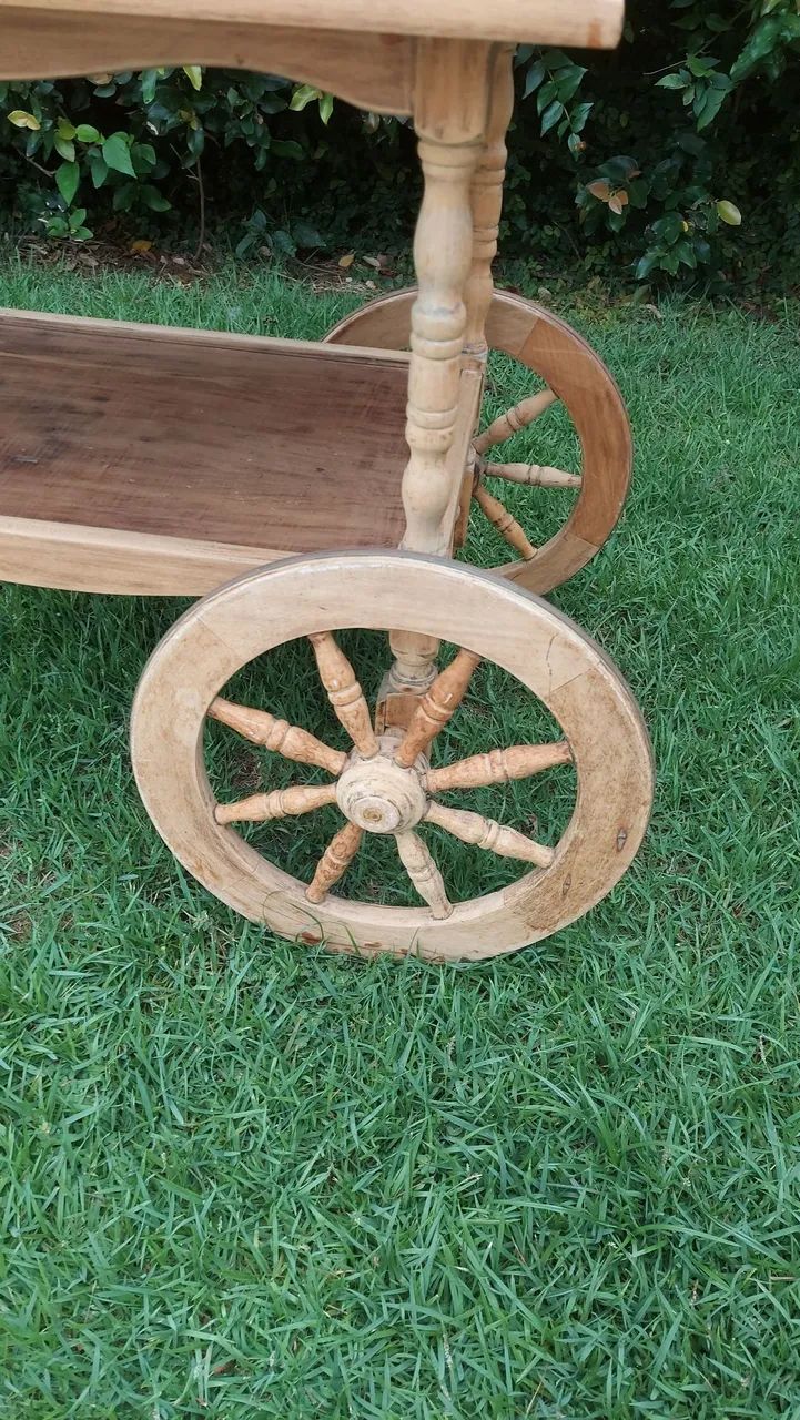Antiguidade carrinho chá  - Foto 4