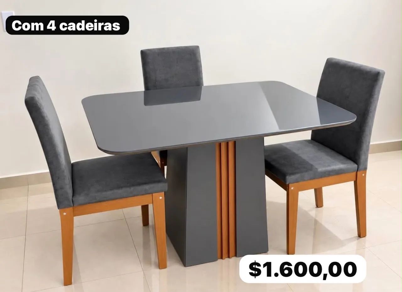 Mesa de jantar com entrega e montagem grátis - Foto 4