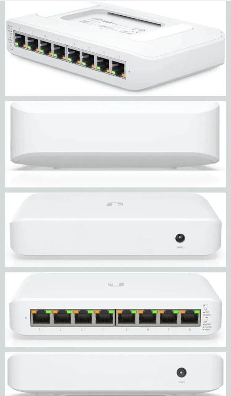 2 Switch Ubiquiti Lite 8 Poe + 1TP LINK